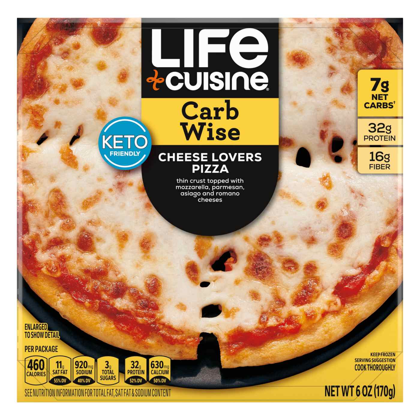 Life Cuisine Carb Wise Keto-Friendly Frozen Pizza - Cheese Lovers; image 1 of 7