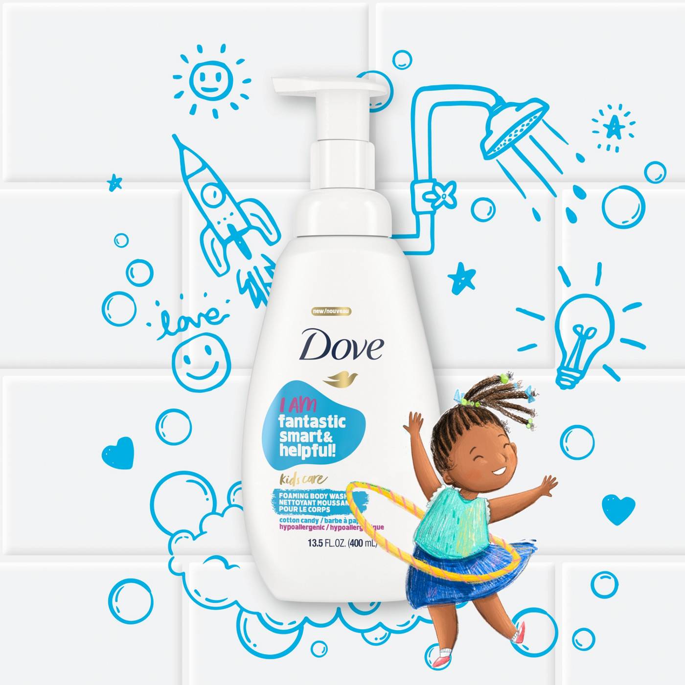 Dove Kids Foaming Body Wash Cotton Candy; image 3 of 4