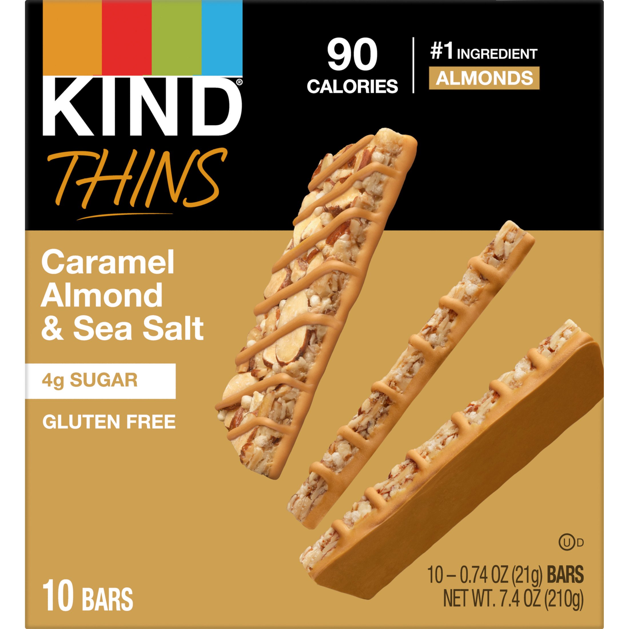 Kind Thins Snack Bars Caramel Almond & Sea Salt Shop Granola
