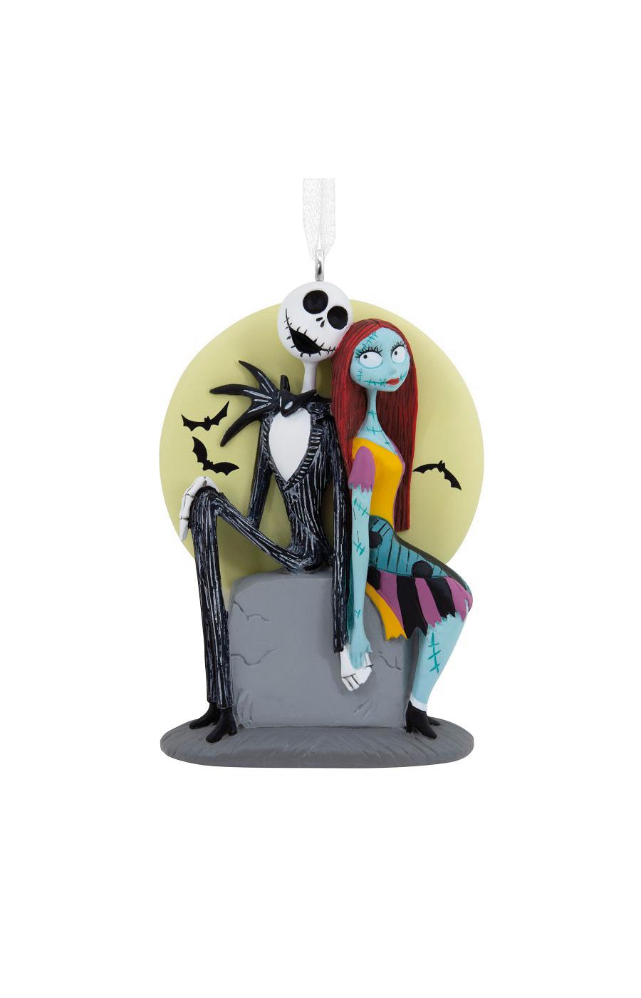 Hallmark The Nightmare Before Christmas Jack Skellington & Sally Christmas Ornament; image 1 of 3