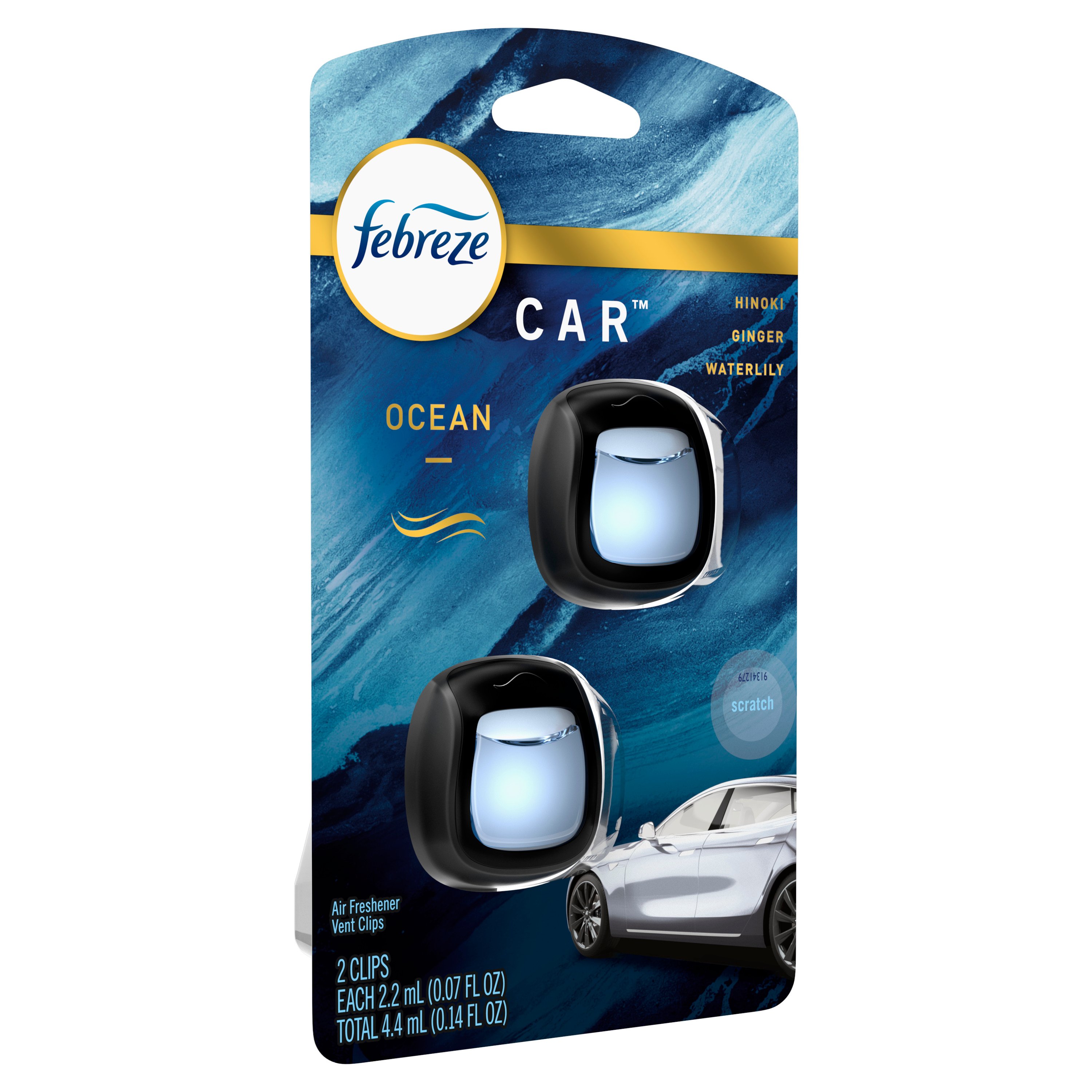 Febreze Car Ocean Air Freshener Vent Clips - Shop Air Fresheners at H-E-B
