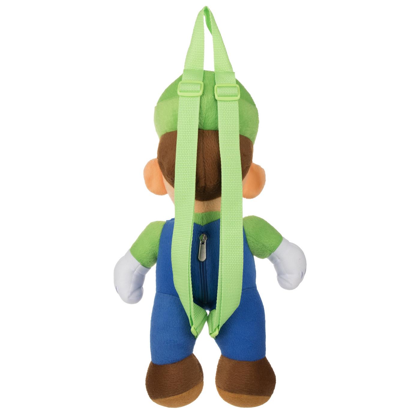 Bioworld Nintendo Super Mario Luigi Plush Backpack; image 2 of 3