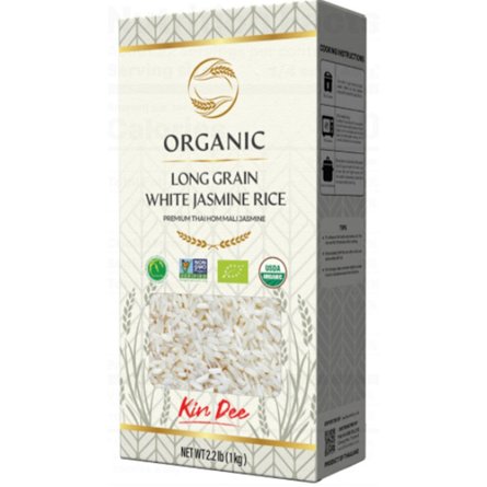 Kin Dee Organic Long Grain White Jasmine Rice, 2.2 lbs | Central Market ...