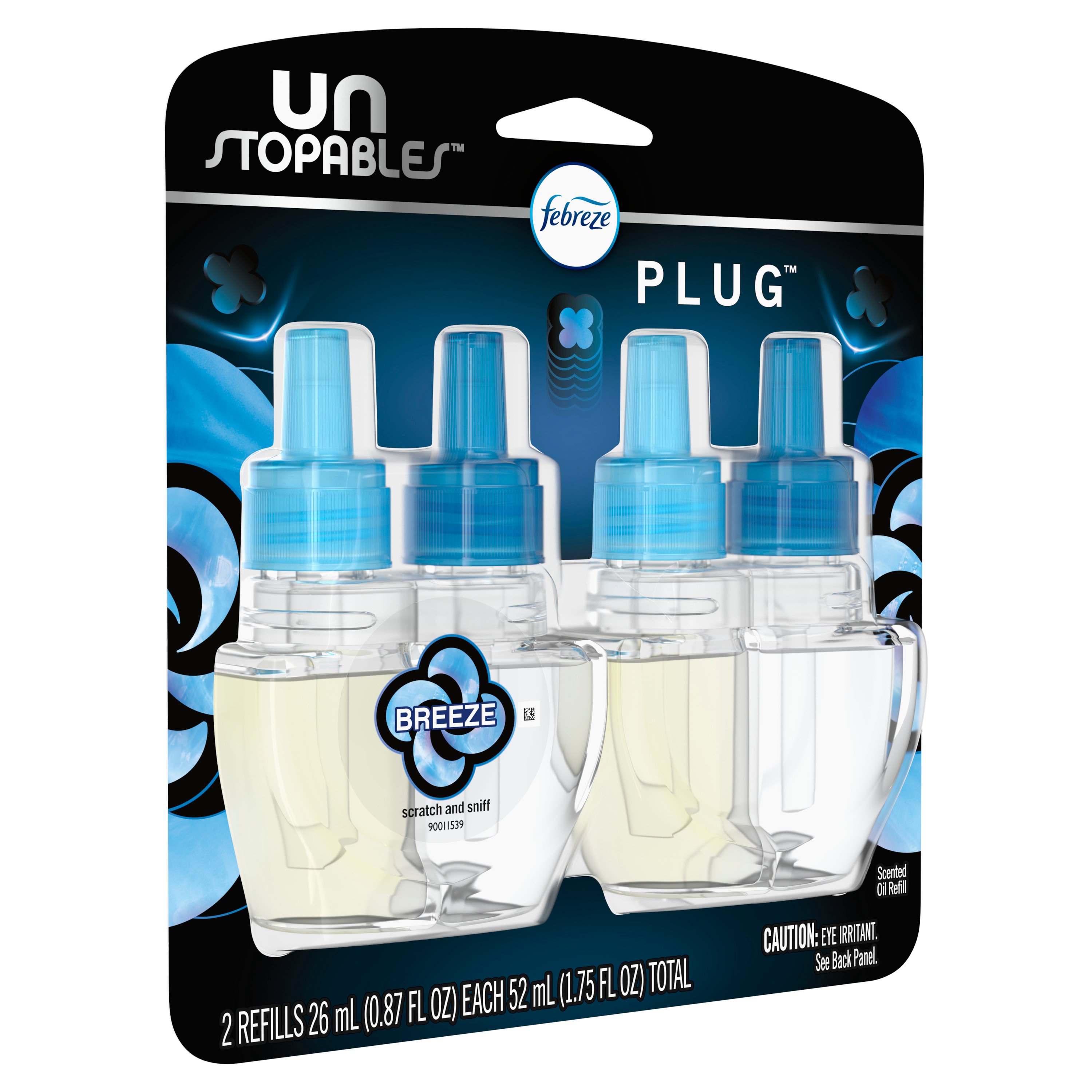 Febreze Unstopables Plug Breeze Scented Oil Refills