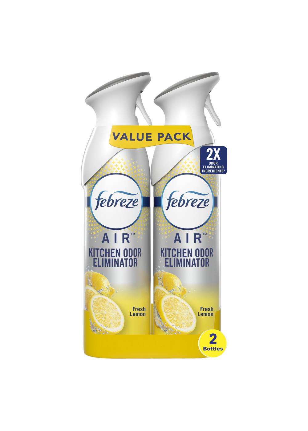 Febreze Air Kitchen Fresh Lemon Odor-Eliminating Spray Value Pack; image 4 of 9