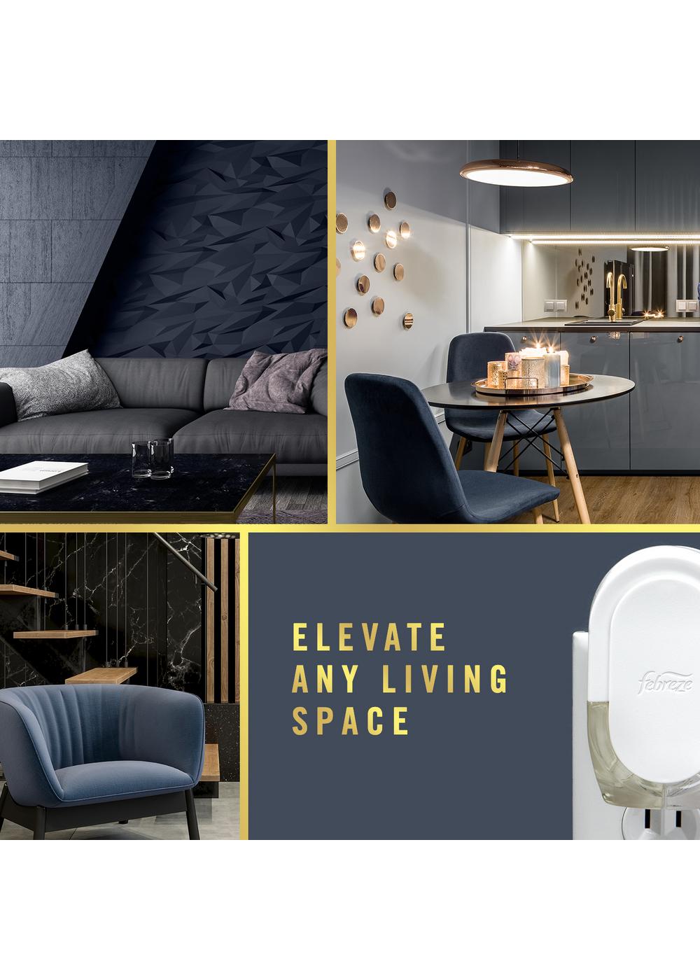 Febreze Luxe Plug In Air Freshener Odor-Fighting Scented Oil Refill - Ocean; image 3 of 10