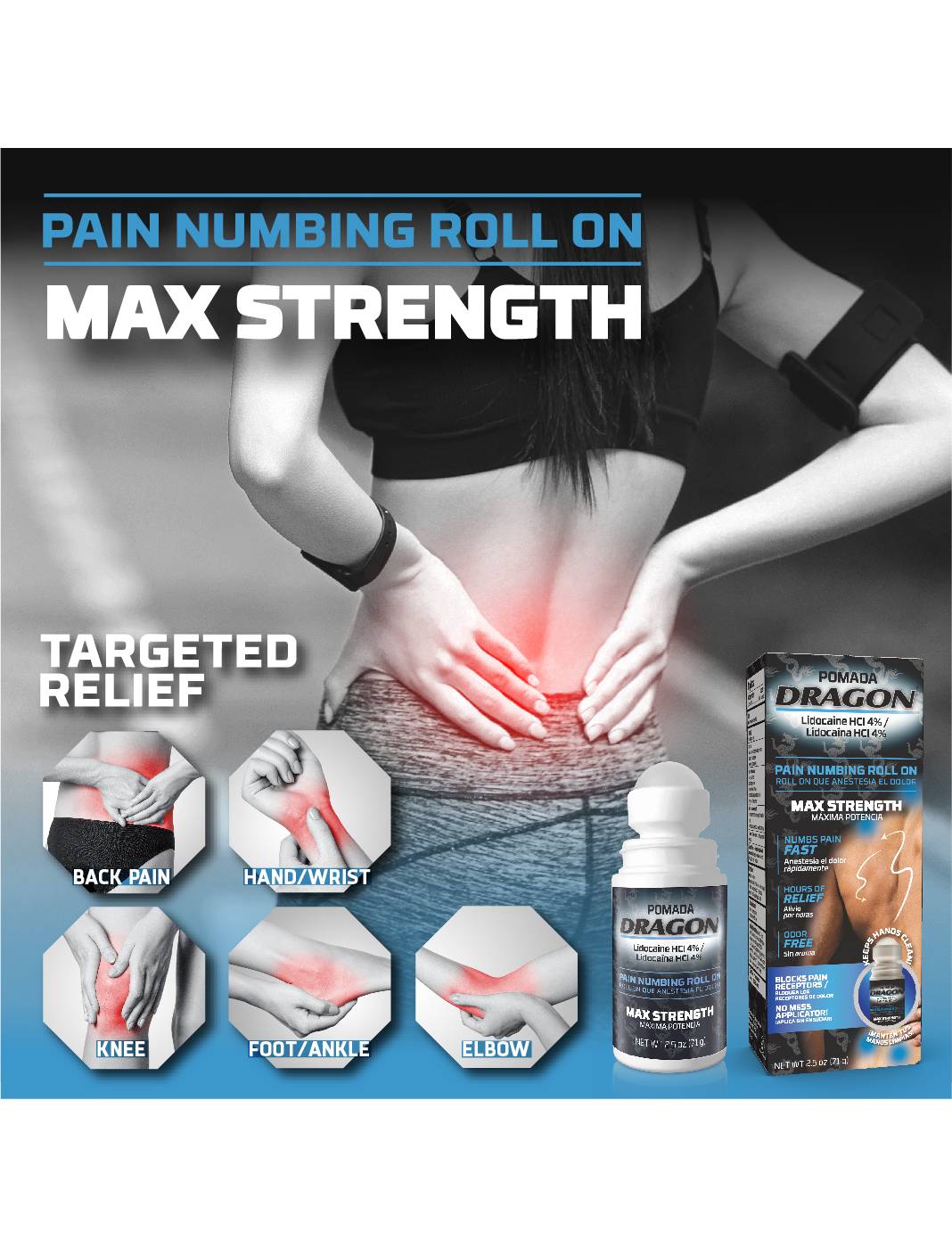 Dragon Max Strength Pain Numbing Roll On; image 3 of 6