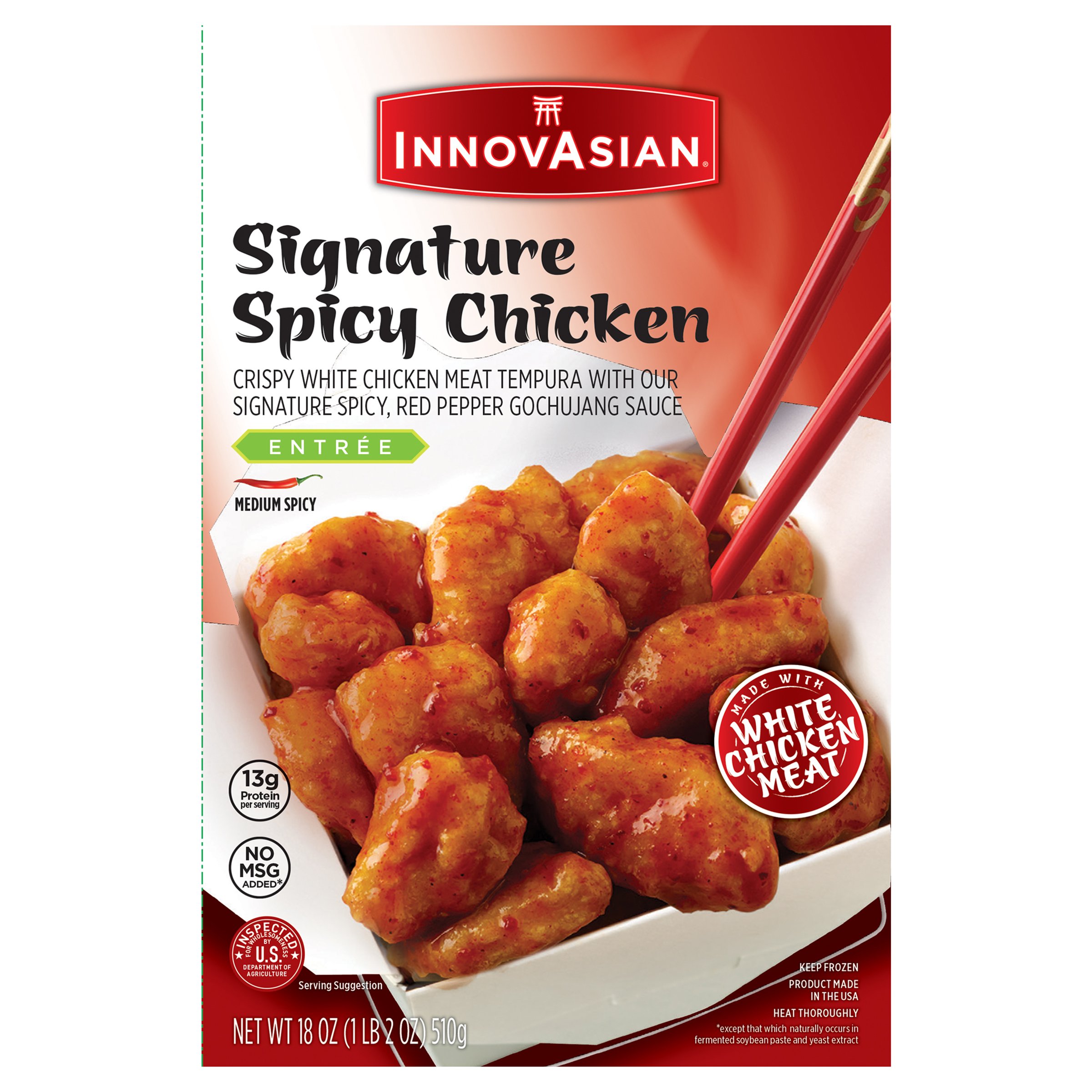 Innovasian Frozen Signature Spicy Chicken Shop Entrees Sides At H E B