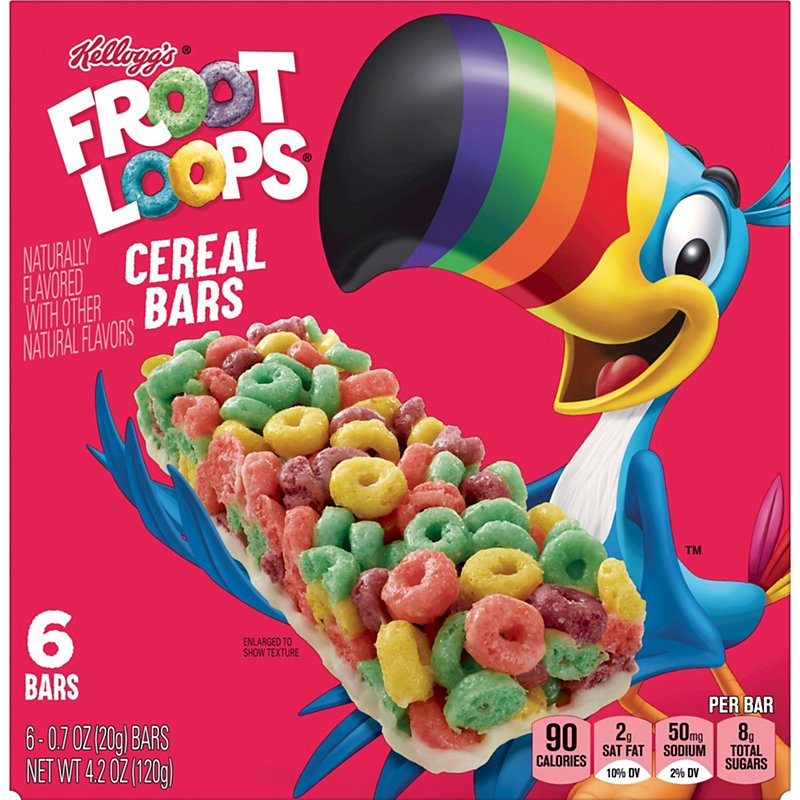 Kellogg's Froot Loops Original Cereal Bars, 4.2 oz - Shop Snacks ...