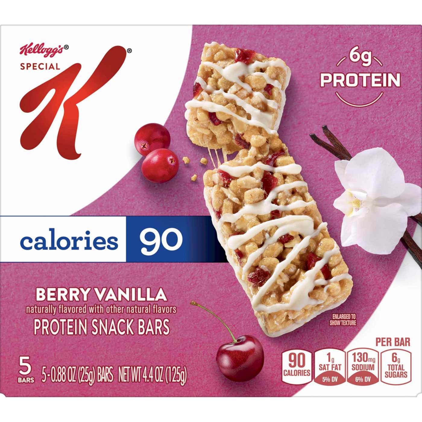 Kellogg's Special K Berry Vanilla Protein Snack Bars, 4.4 oz; image 1 of 5