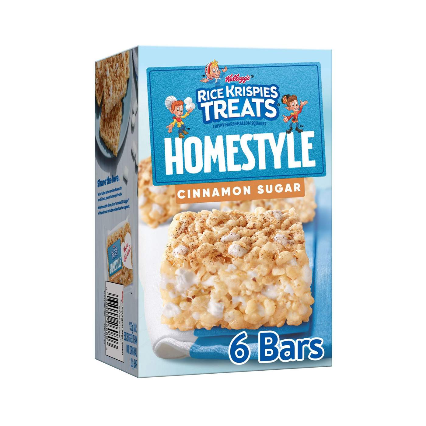 Rice Krispies Treats Homestyle Cinnamon Sugar Marshmallow Snack Bars, 6.98 oz; image 4 of 5