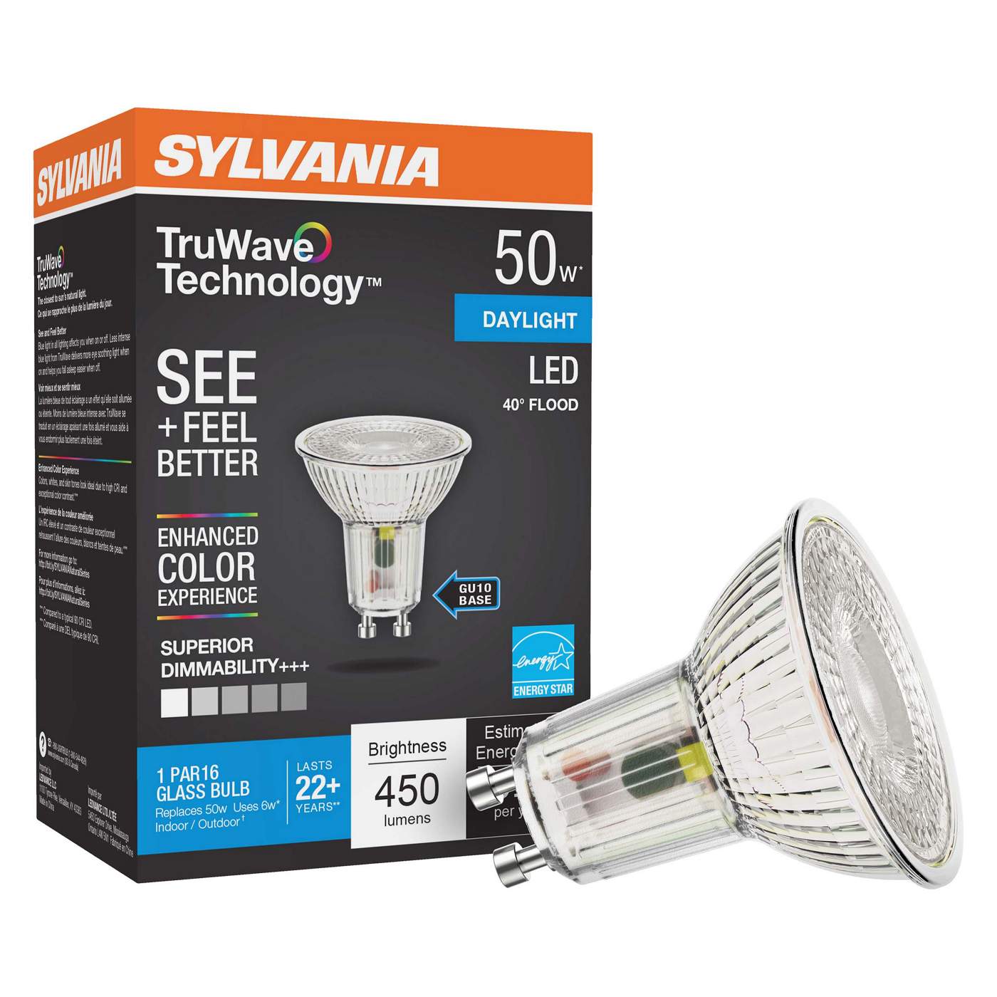 Sylvania TruWave PAR16 50Watt LED Flood Light Bulb Daylight Shop