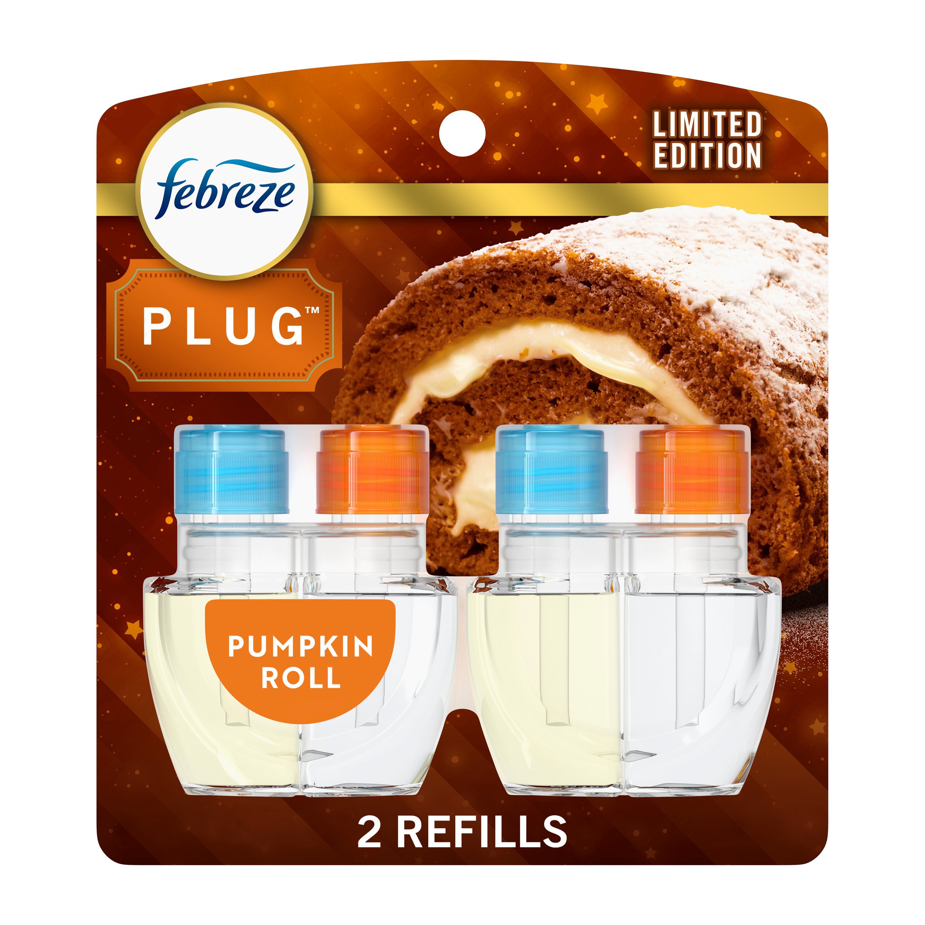 Febreze Odor-Fighting Fade Defy PLUG Air Freshener Oil Refill - Pumpkin ...