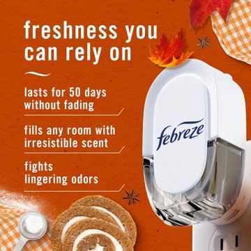 Febreze Odor-Fighting Fade Defy PLUG Air Freshener Oil Refill - Pumpkin Roll
