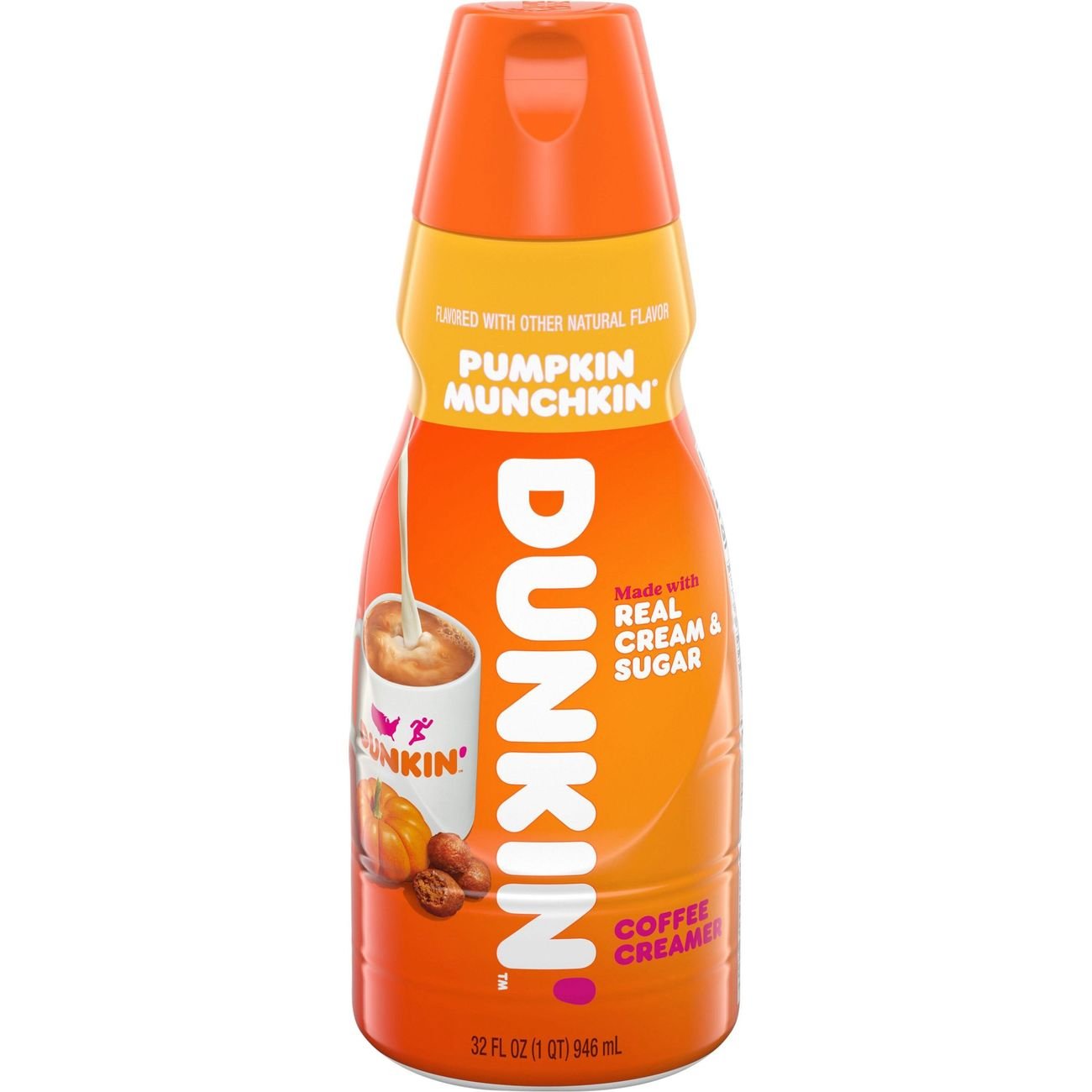 Dunkin' Donuts Pumpkin Munchkin Liquid Coffee Creamer Shop Coffee