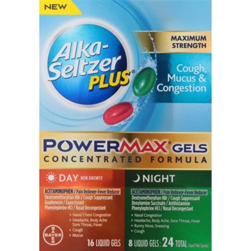 Alka-Seltzer Plus Max Strength Cough, Mucus & Congestion Relief Concentrated PowerMax Gels