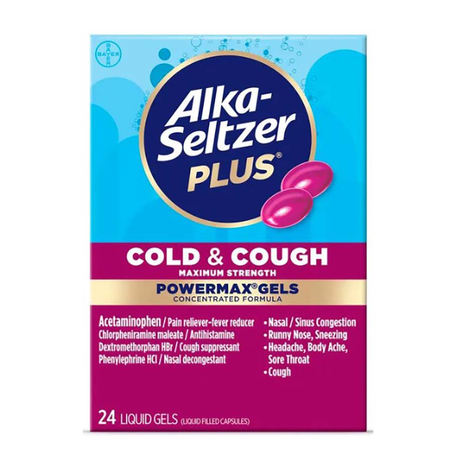 Alka-Seltzer Plus Cold & Cough Pain Relief PowerMax Gels - Shop