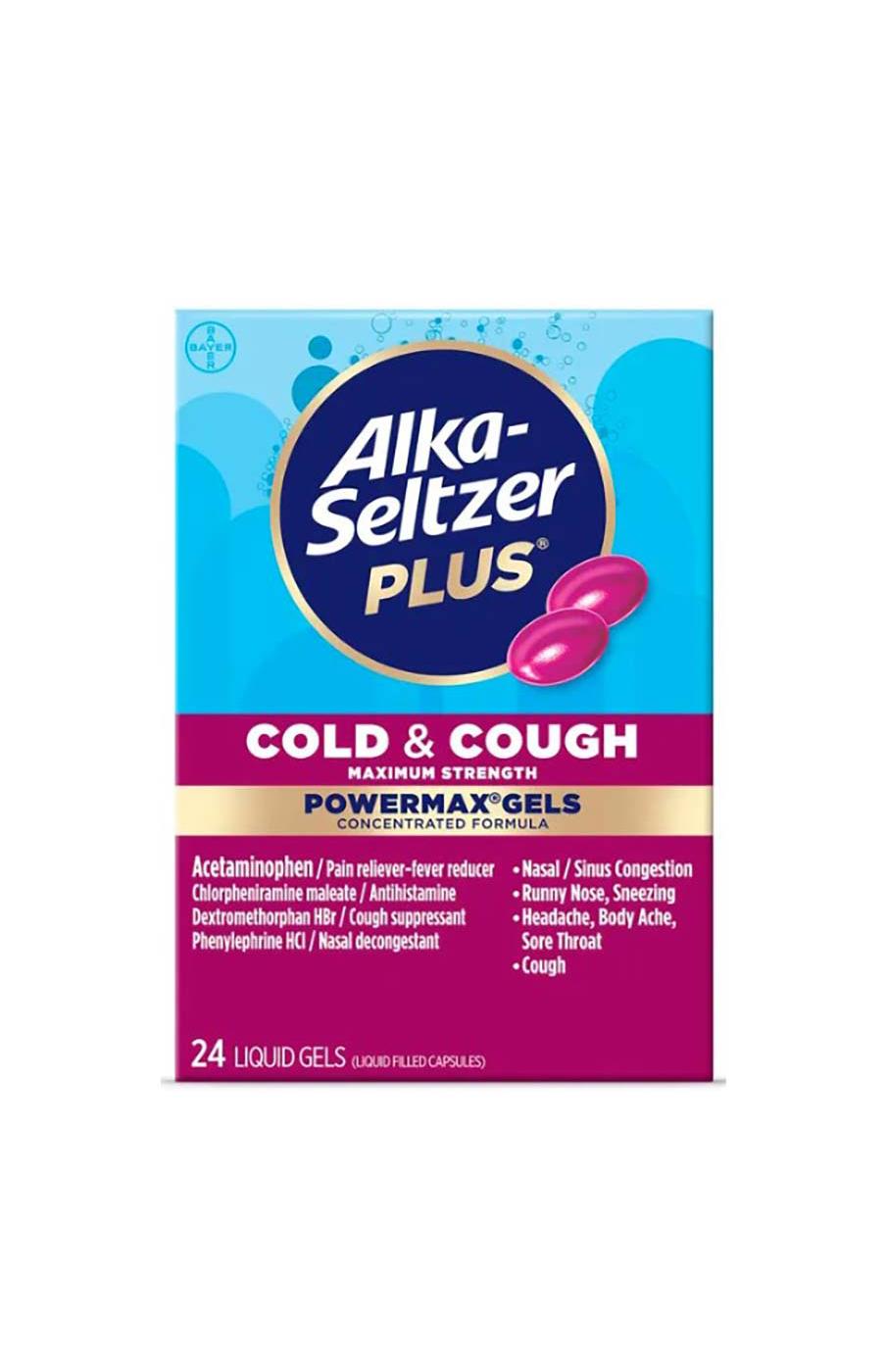 Alka-Seltzer Plus Cold & Cough PowerMax Gels; image 1 of 6
