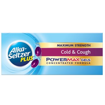 Alka-Seltzer Plus Cold & Cough Pain Relief PowerMax Gels, 24 ct