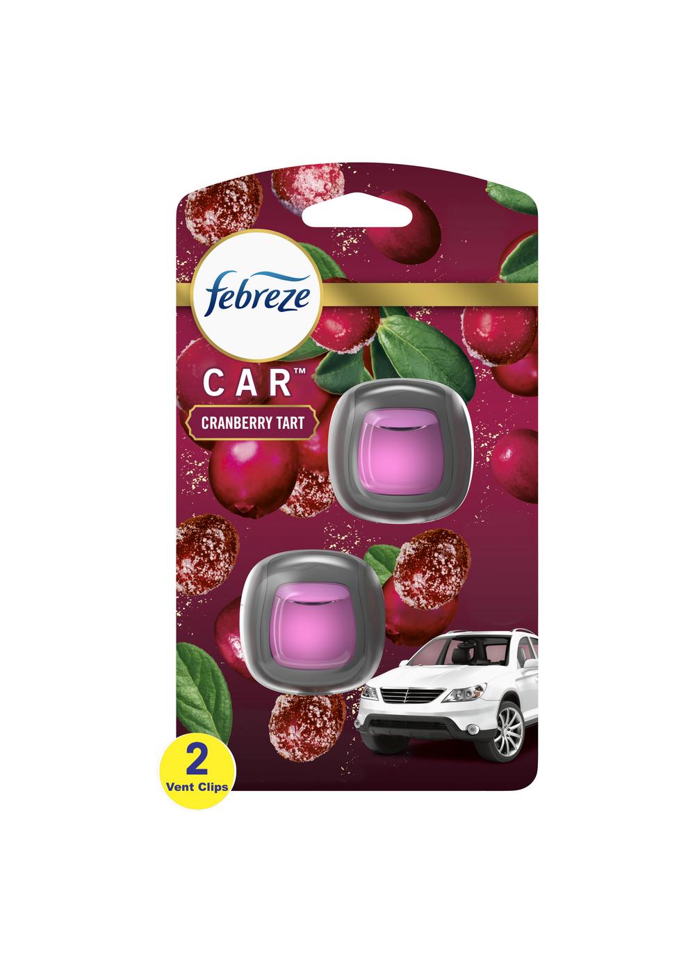 Febreze Car Cranberry Tart Odor-Eliminating Vent Clips; image 3 of 9