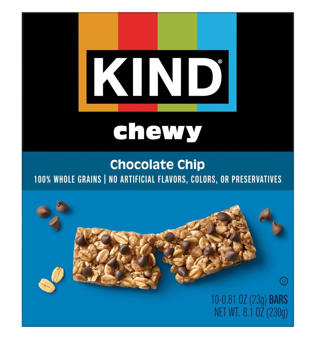 Kind Chewy Chocolate Chip Granola Bars; image 1 of 4