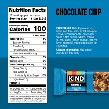 Kind Chewy Chocolate Chip Granola Bars, 10 ct