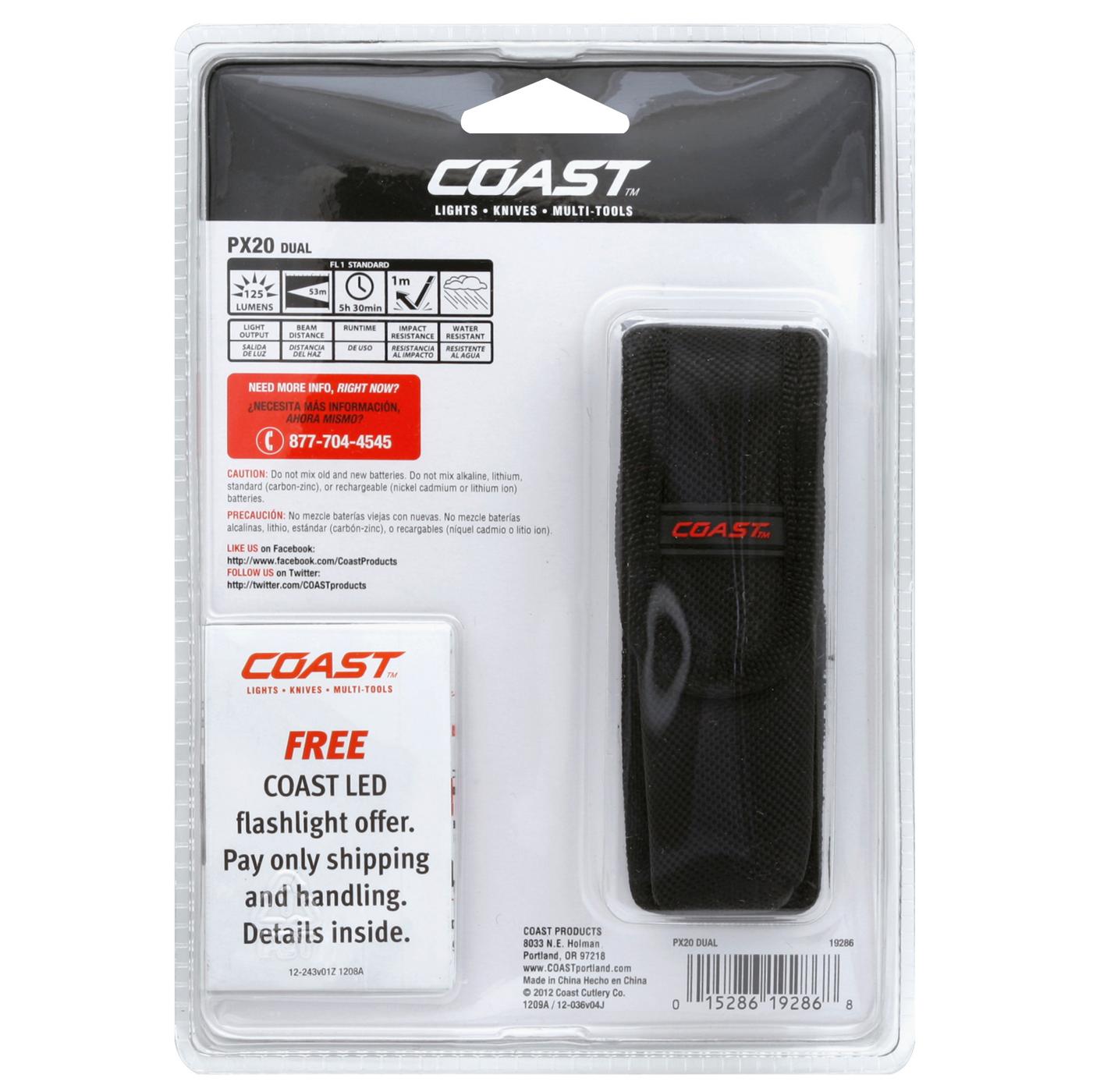 Coast PX20 Dual-Color LED Flashlight; image 2 of 2