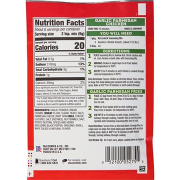McCormick Air Fryer Garlic Parmesan Seasoning Mix