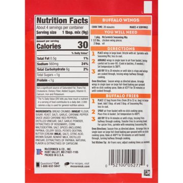 McCormick Air Fryer Frank's RedHot Buffalo Seasoning Mix