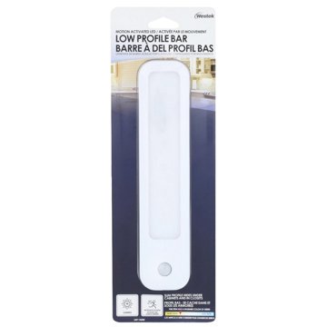 Amertac Low Profile Motion Bar Light - White, 8.5"