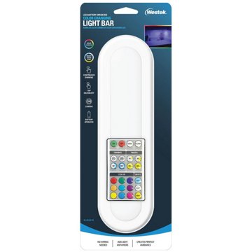 Amertac Color Changing LED Light Bar with Remote, 10"