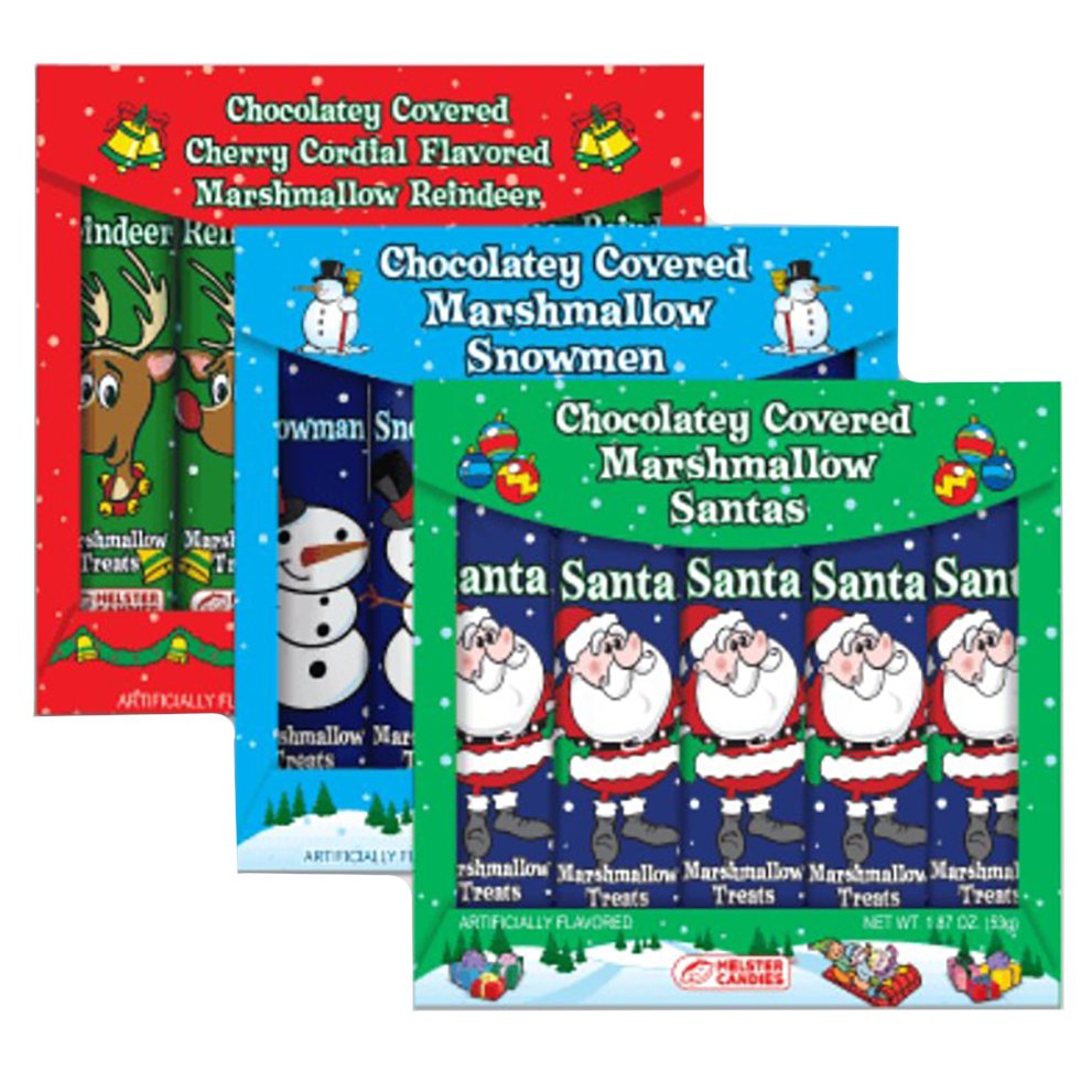 Melster Candies Chocolate Covered Marshmallow Snowmen - Shop Candy at H-E-B