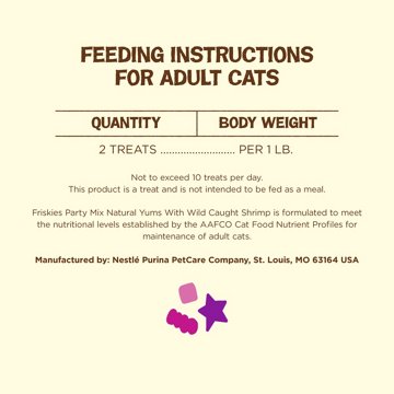 Friskies Purina Party Mix Cat Treats Natural Yums - Wild Shrimp