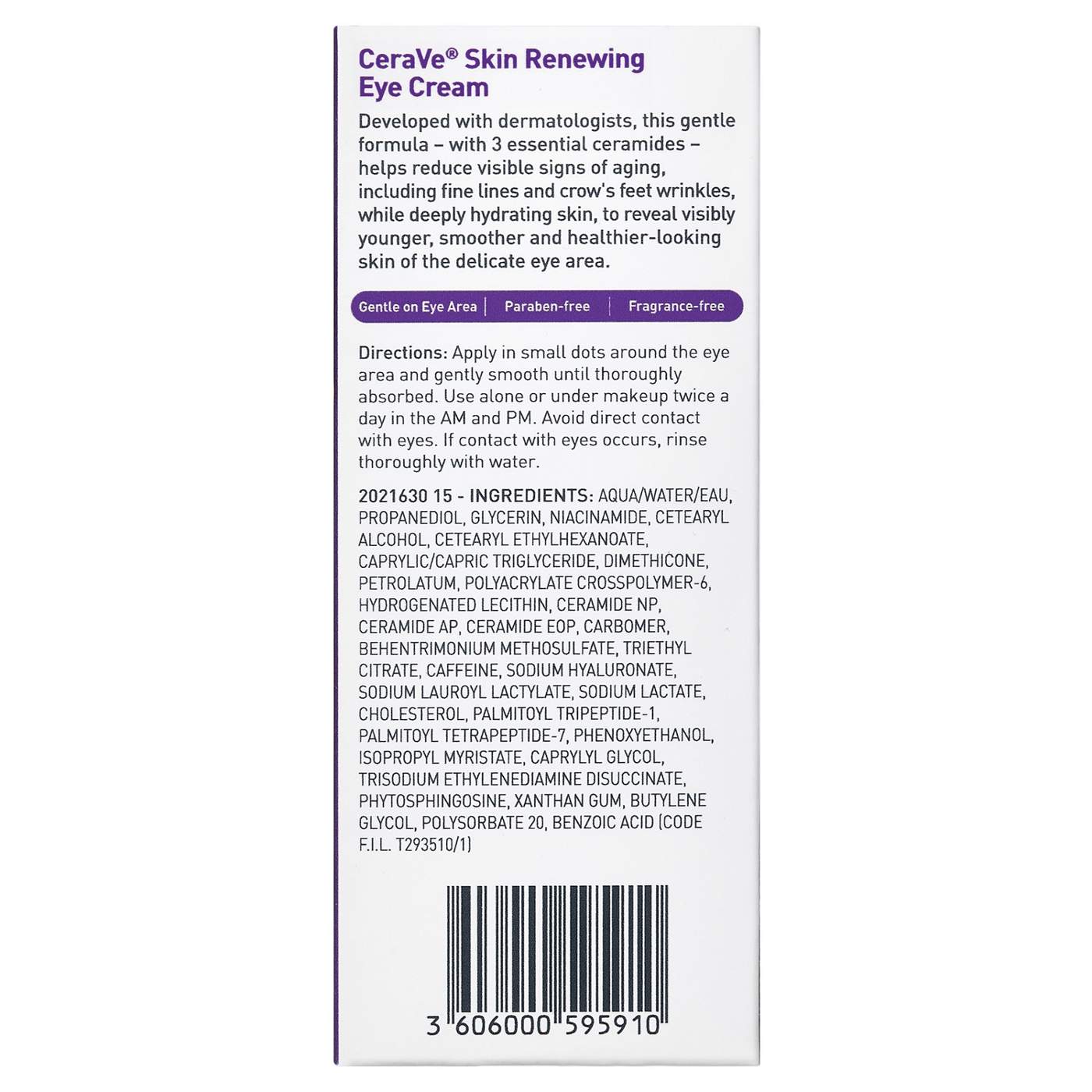 CeraVe Skin Renewing Eye Cream; image 2 of 2