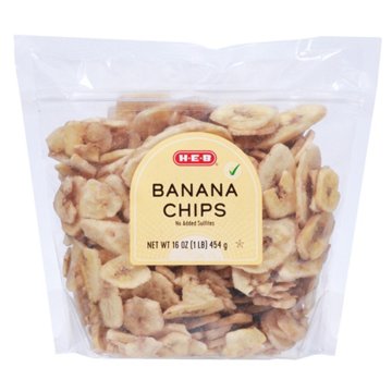 H-E-B Banana Chips, 16 oz