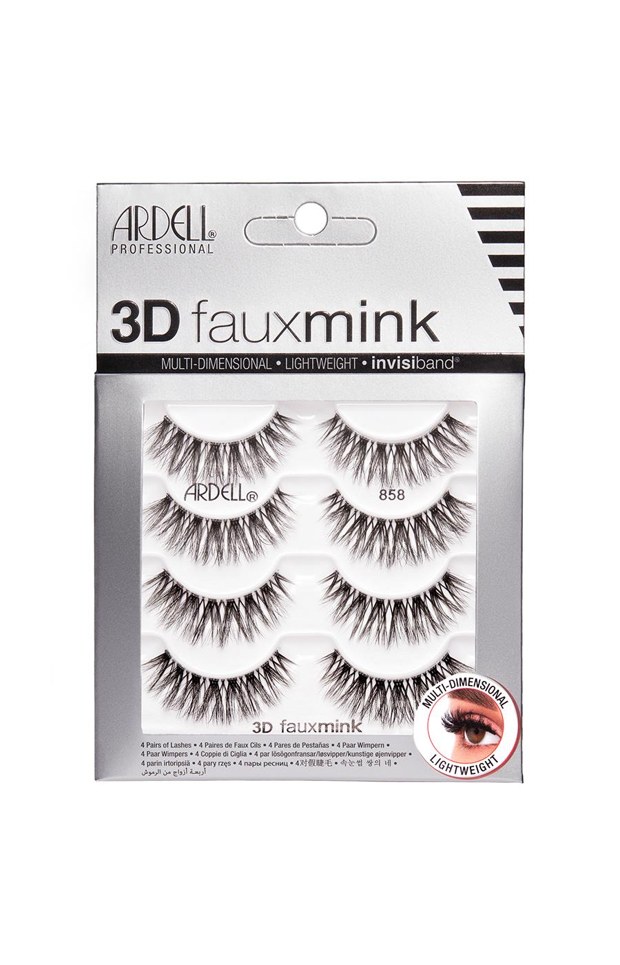 Ardell Professional 3D Faux Mink  Lashes Multipack - 858; image 1 of 4