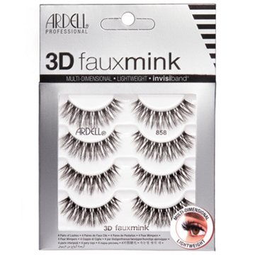 Ardell Professional 3D Faux Mink  Lashes Multipack - 858, 4 ct