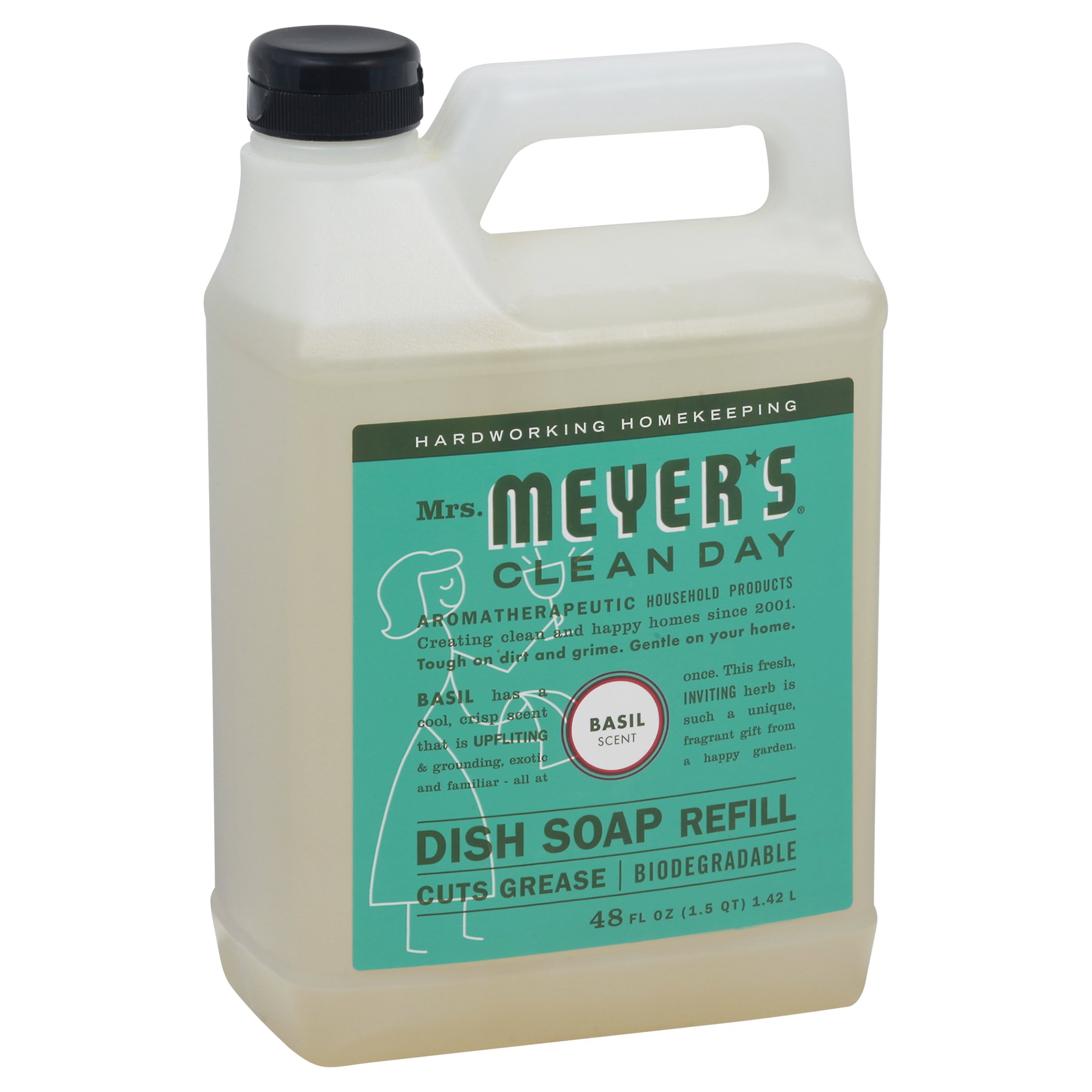 Mrs. Meyer's Clean Day Basil Dish Soap Refill Shop Dish soap & detergent at HEB