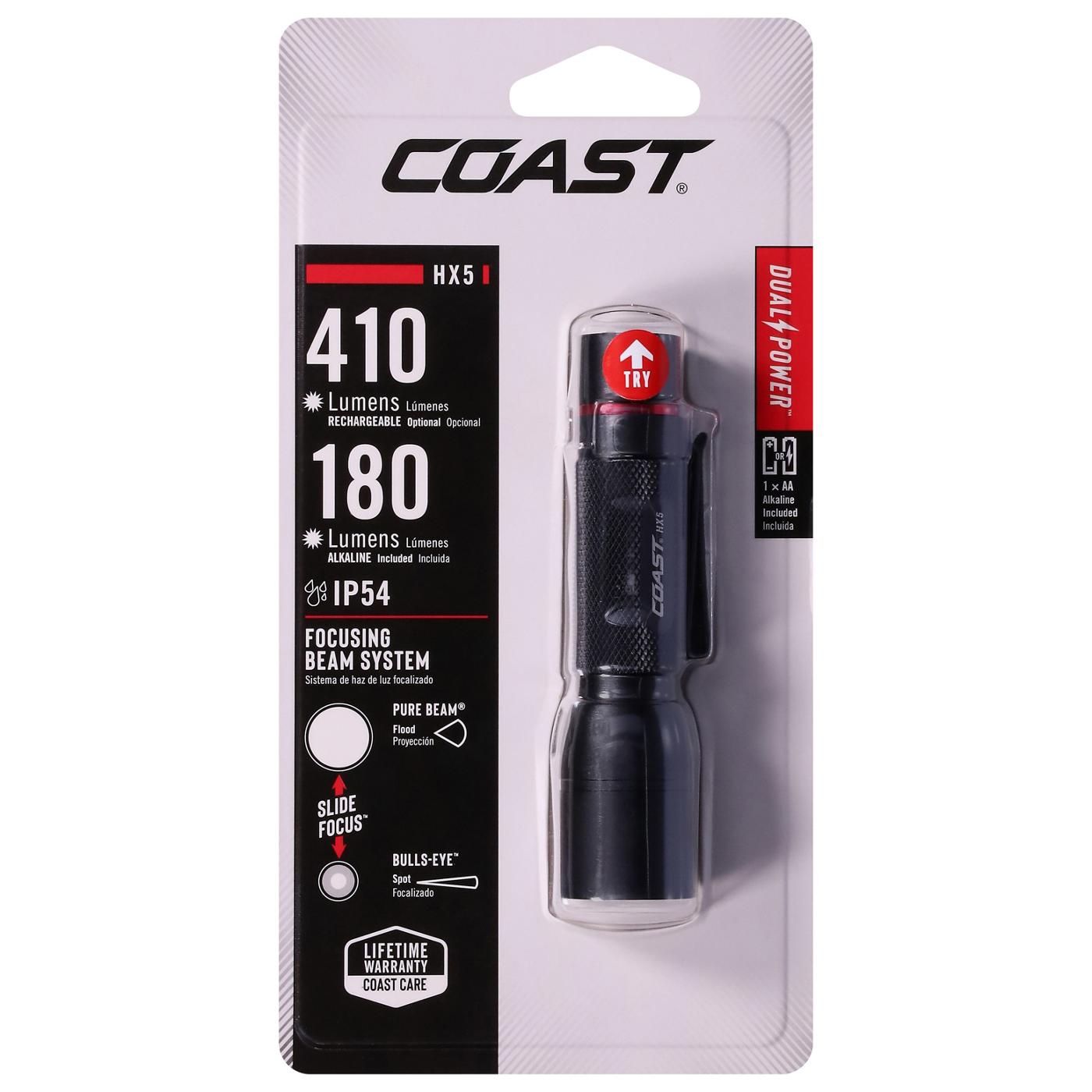 Coast HX5 Focusing Beam Pocket Flashlight; image 1 of 6