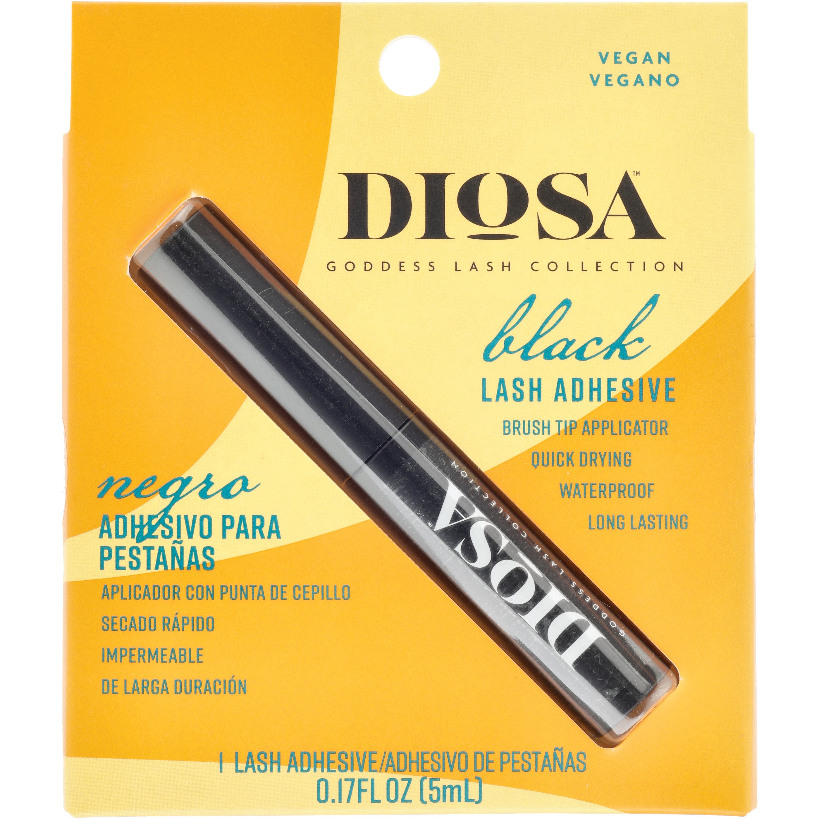 Diosa Brush Tip Lash Adhesive Black Shop False eyelashes at HEB