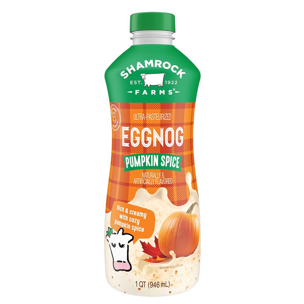 Shamrock Farms Pumpkin Spice Eggnog Shop Milk At H E B 1958