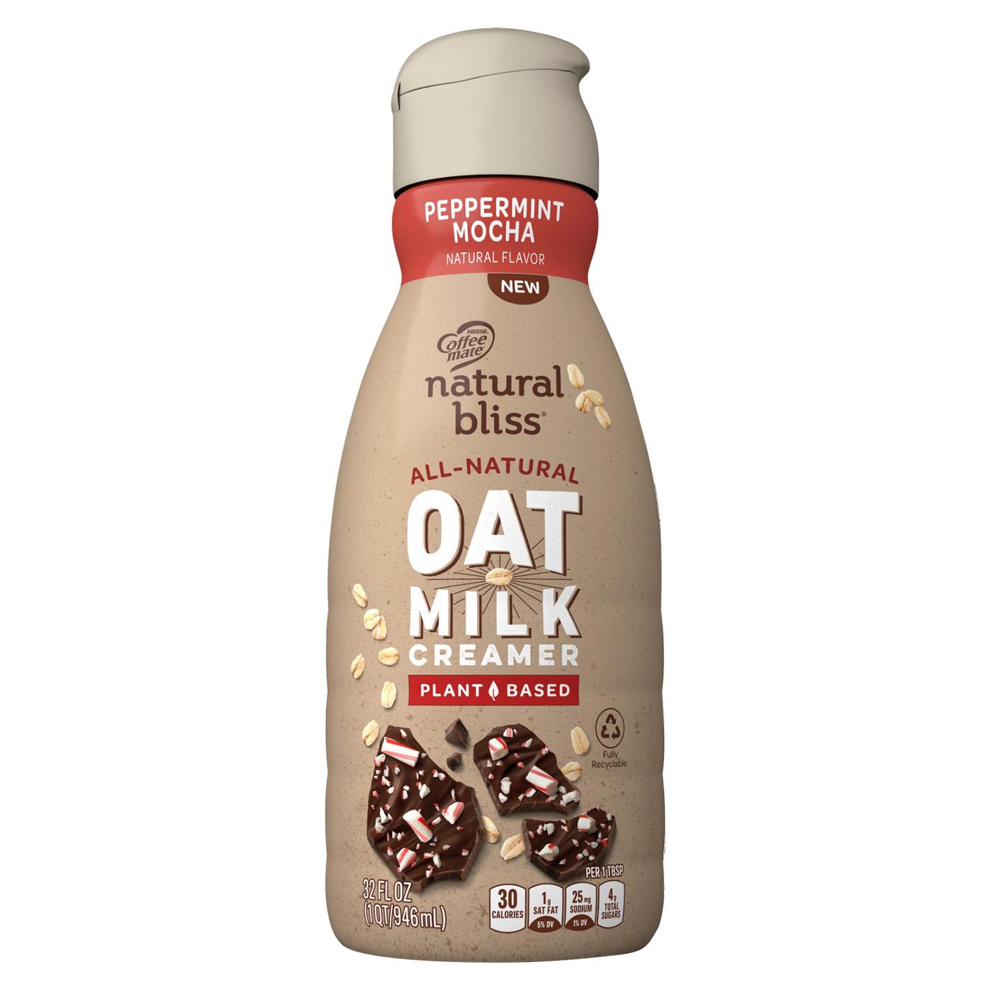 Coffee-Mate Natural Bliss Coffee Mate Natural Bliss Plant Based Oat Milk Liquid Coffee Creamer - Peppermint Mocha; image 1 of 3