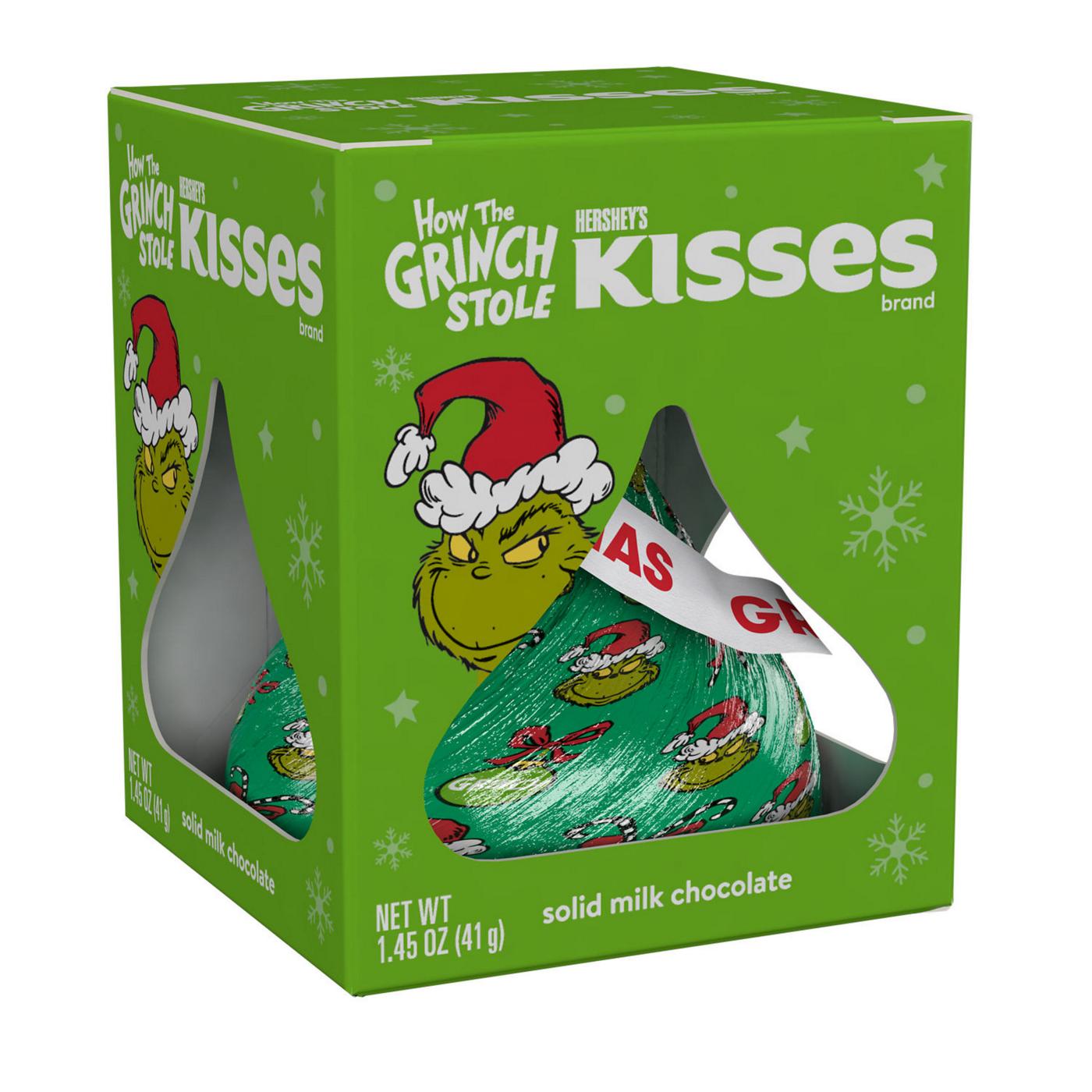 Hershey's Kisses Grinch Solid Milk Chocolate Christmas Candy; image 2 of 8