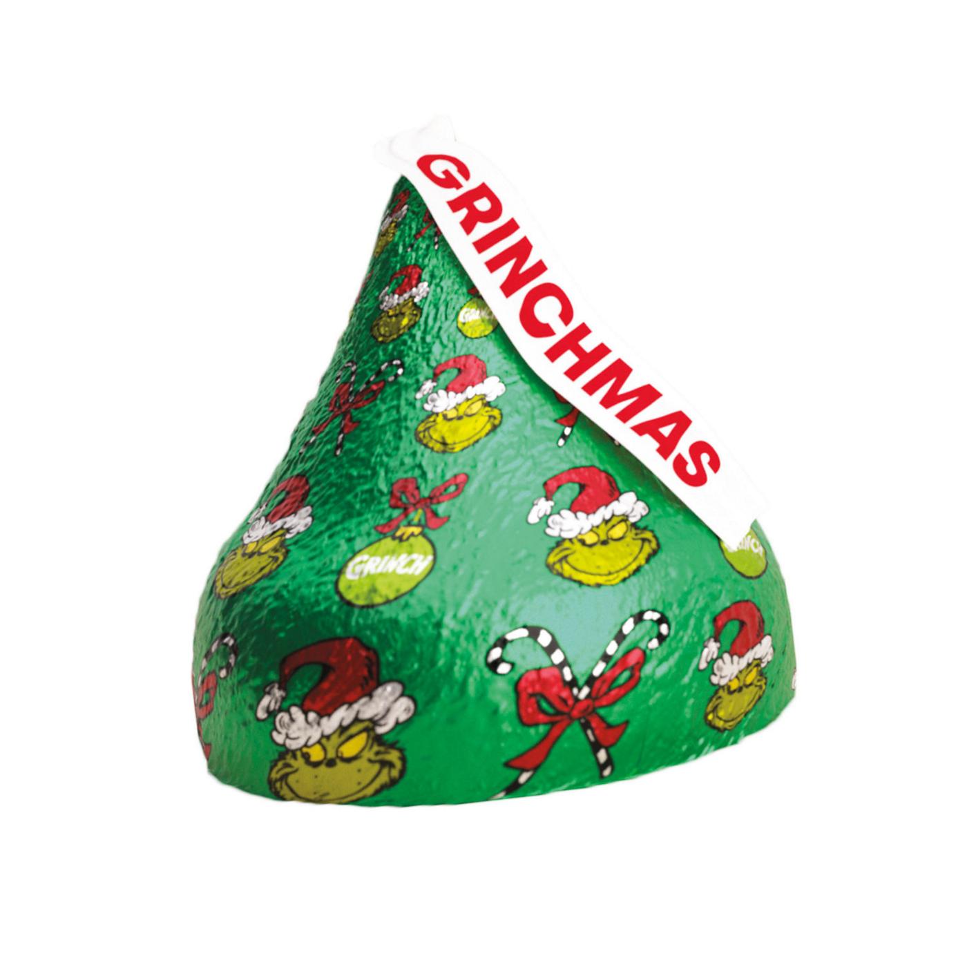 Hershey's Kisses Grinch Solid Milk Chocolate Christmas Candy; image 4 of 8