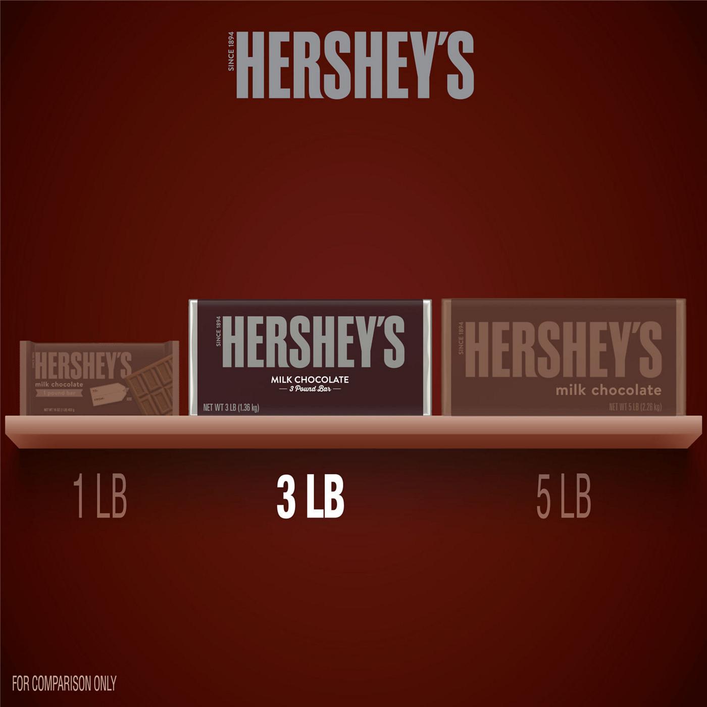 Hershey's Three Pound Milk Chocolate Christmas Candy Bar; image 3 of 8