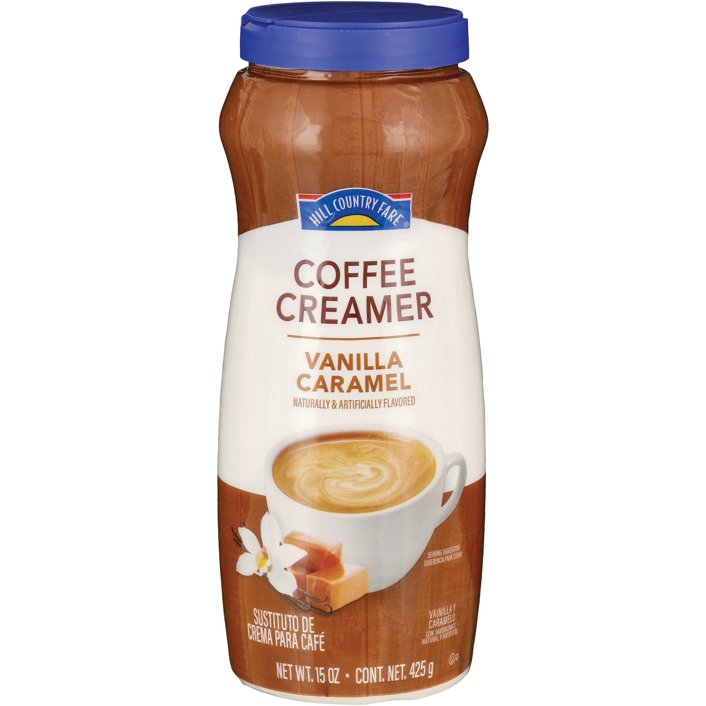 Hill Country Fare Powdered Coffee Creamer - Vanilla Caramel, 15 oz