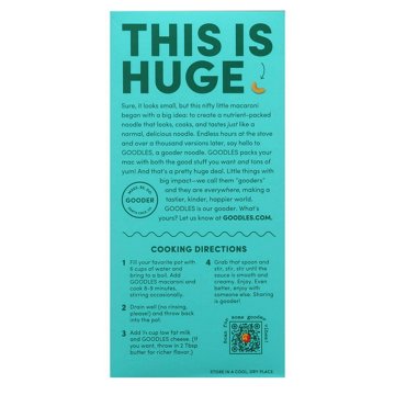 Goodles 14g Protein Creamy Cheddar Cheddy Mac, 6 oz