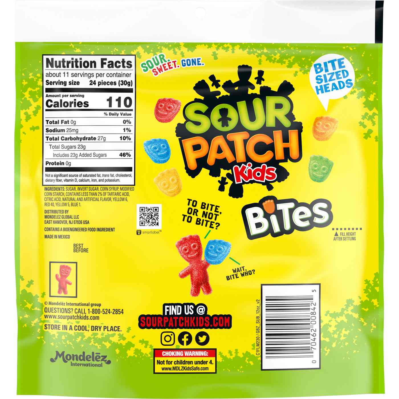 Sour Patch Kids Bites Soft & Chewy Candy; image 8 of 9