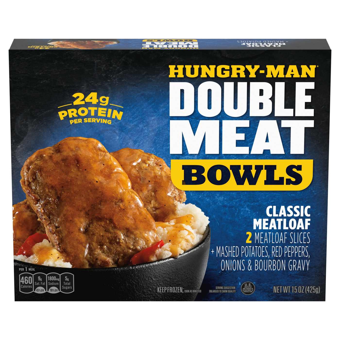 Hungry Man Double Meat Bowls Classic Meatloaf; image 1 of 7