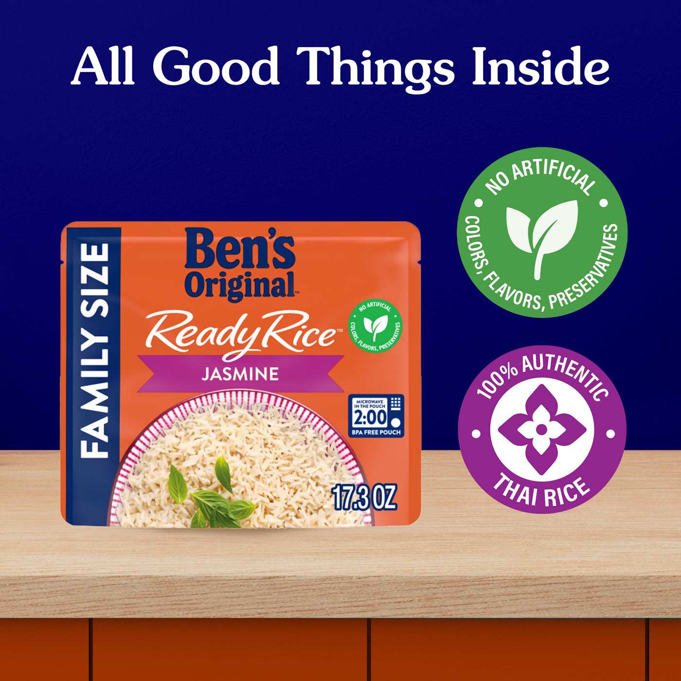Ben's Original Ready Rice Jasmine Family Size Rice; image 3 of 7